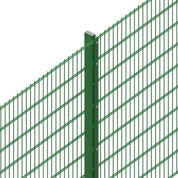 868 MESH 80 X 40 RHS POSTS WITH RIV NUTS & CLAMP BARS (GREEN)